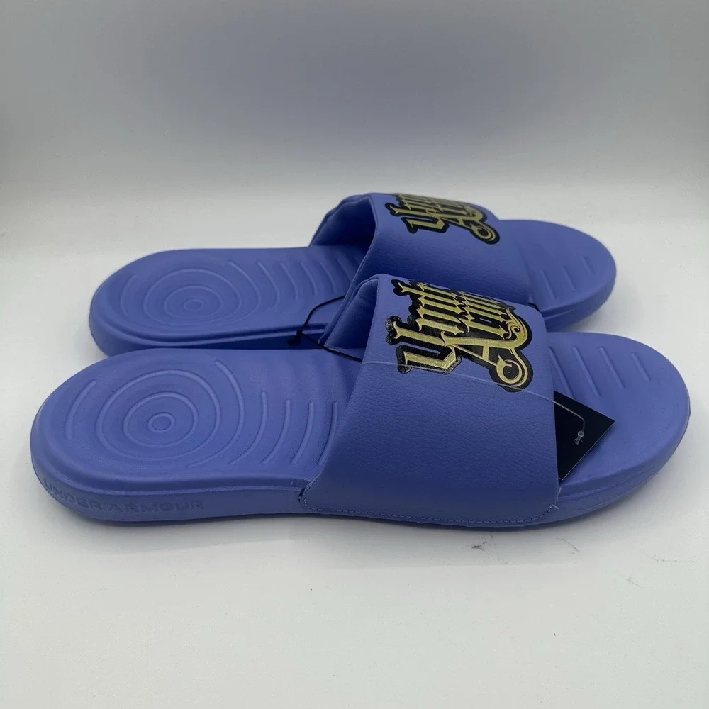 Under Armour Ansa Graphic Logo Slides Mens 13 Lavender Purple Sandal 3024435-402
